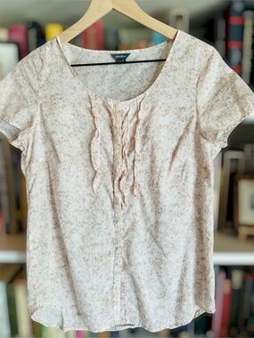 Eddie Bauer Ruffle Floral Top